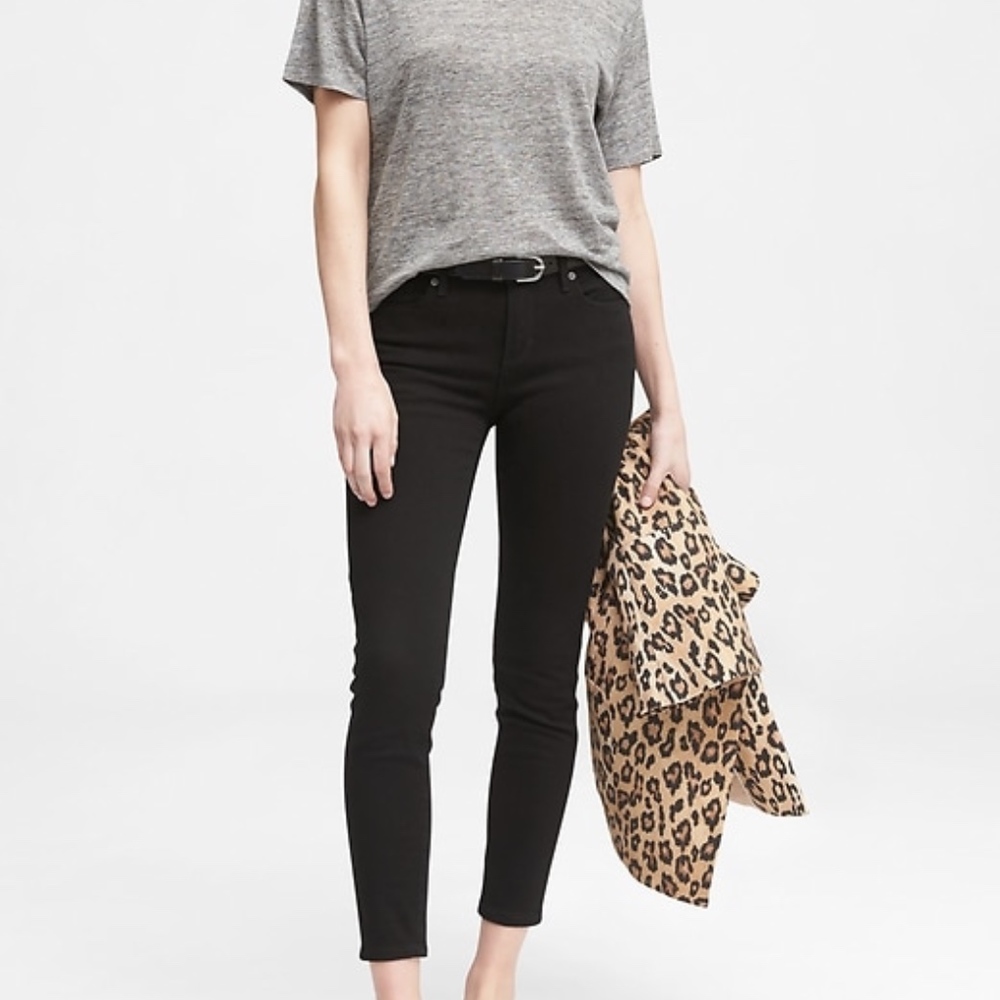 Banana Republic Stay Black Skinny Ankle Jeans